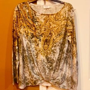 Gorgeous Large Detailed Top by TIME & TRU.